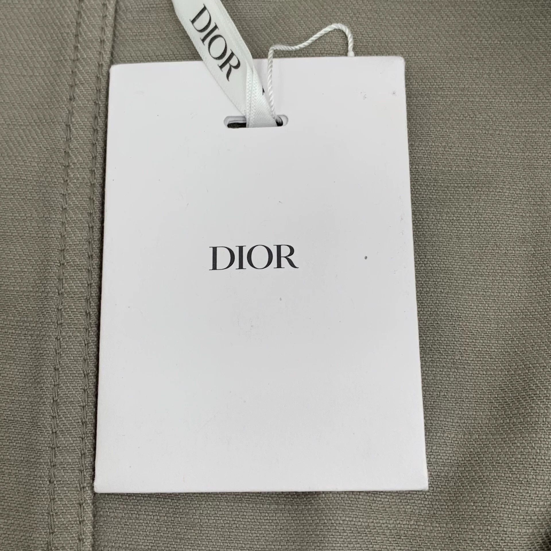 Dior Dior Gray-Brown Logo Embroidered Denim Jacket Size US XL / EU 56 / 4 - 8 Thumbnail