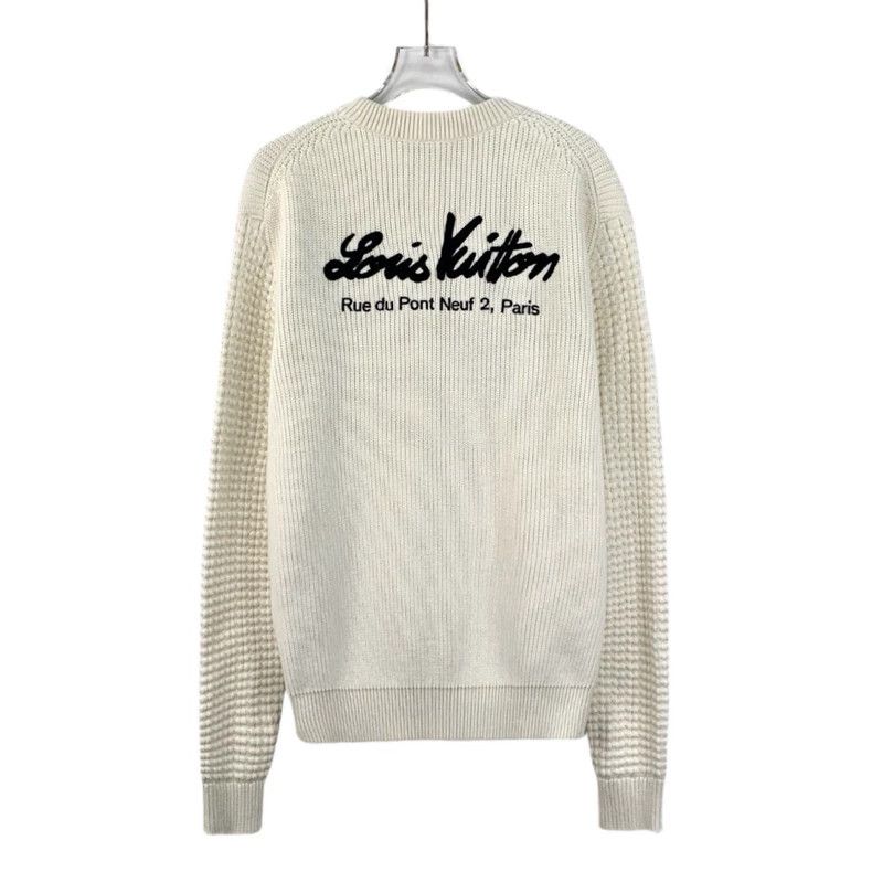 Louis Vuitton Louis Vuitton Logo Embroidered Cotton Sweater Size US XS / EU 42 / 0 - 2 Thumbnail