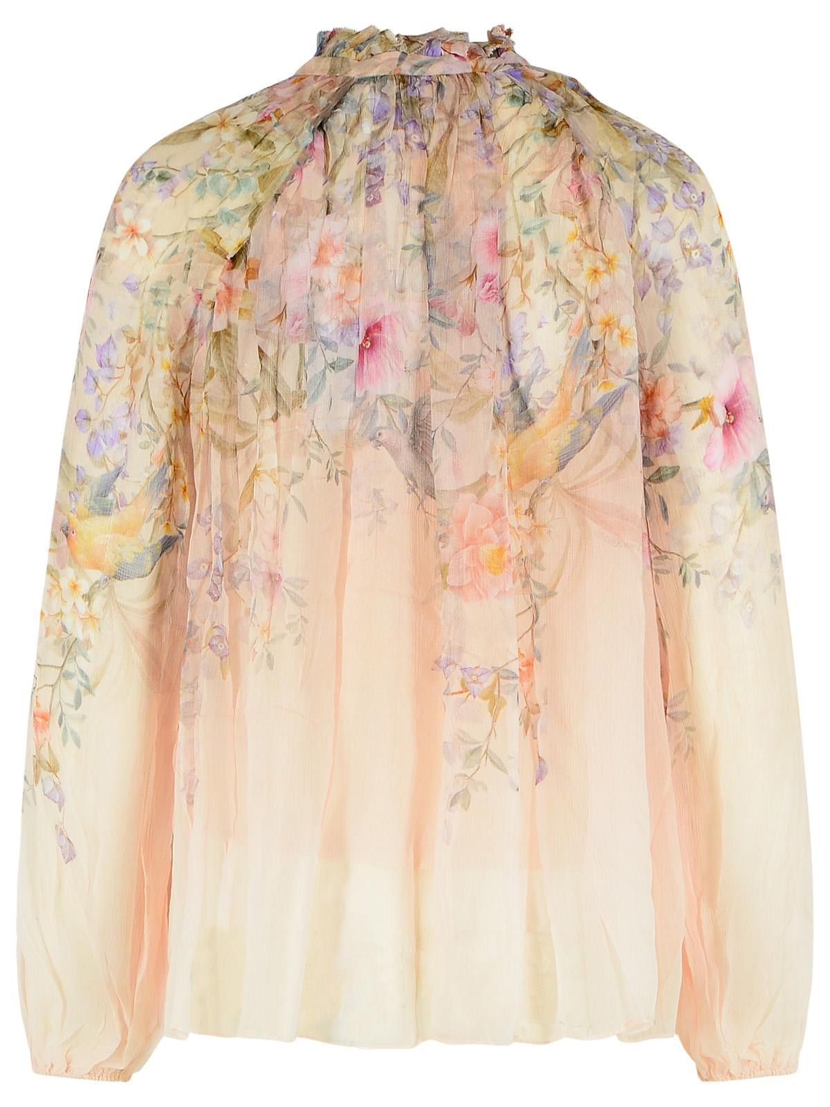 Zimmermann ZIMMERMANN 'Rebellion' Viscose Cream Blouse Size M / US 6-8 / IT 42-44 - 3 Thumbnail