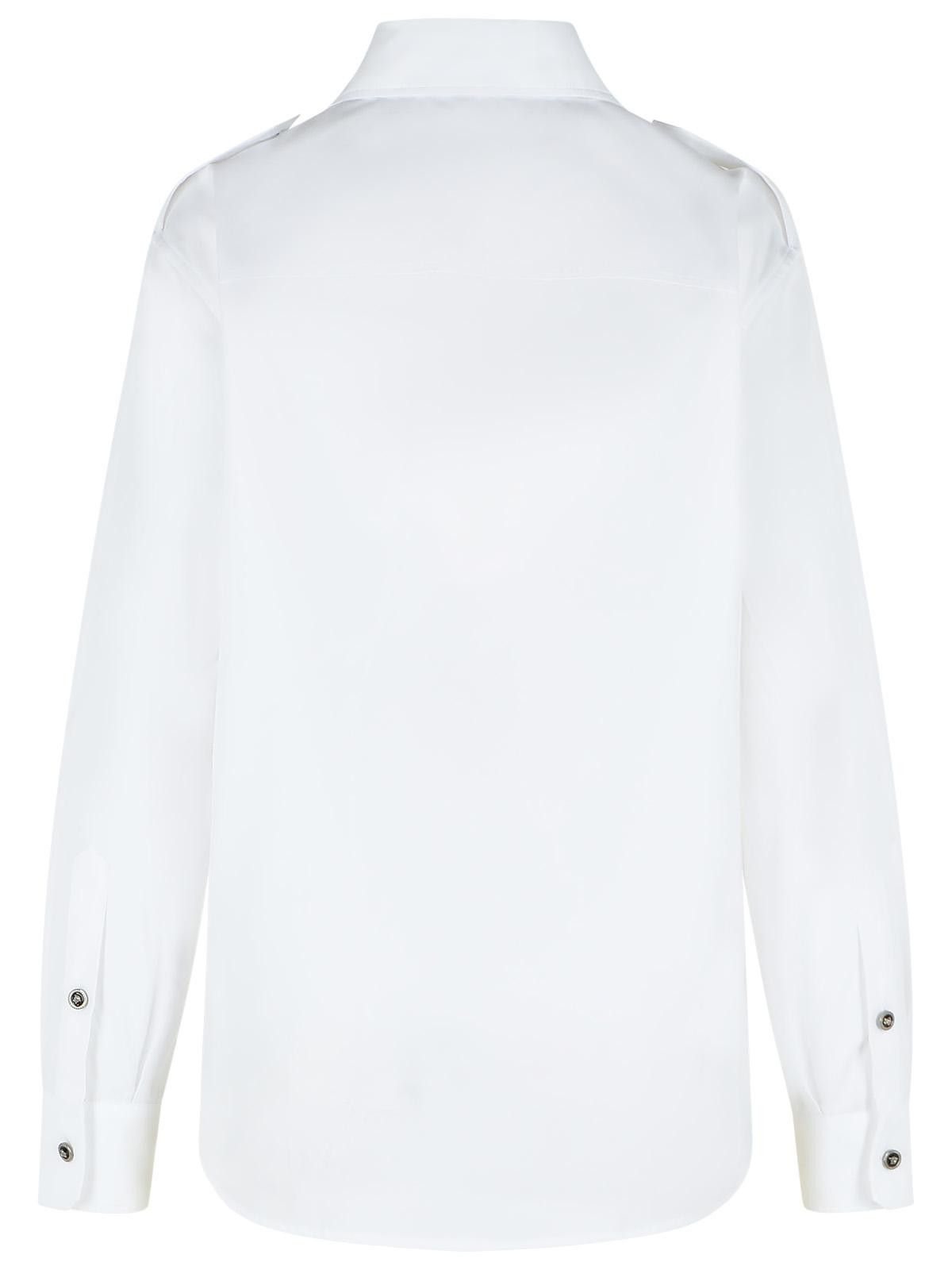 Versace VERSACE Regular Shirt In White Cotton Poplin Size XS / US 0-2 / IT 36-38 - 3 Thumbnail