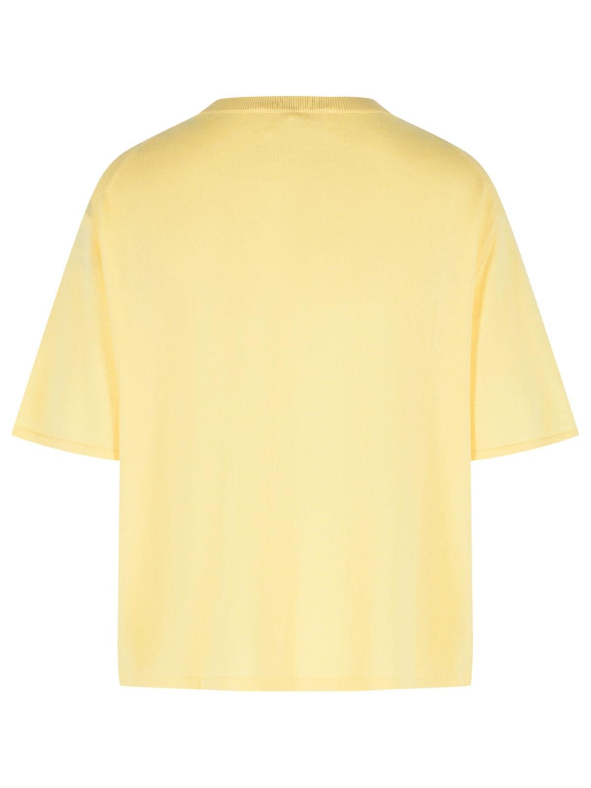 LISA YANG \'Rubie\' Cotton And Lemon Cashmere T-Shirt