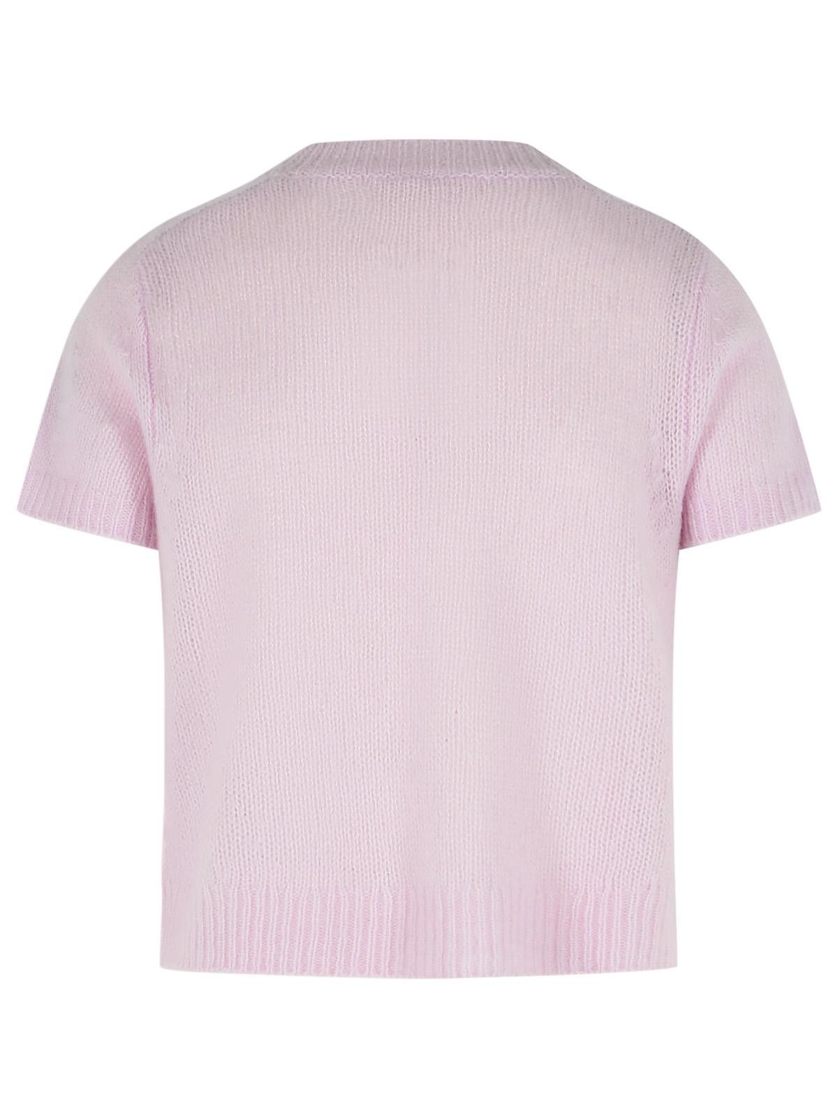 Lisa Yang LISA YANG 'Siona' Soft Dahlia Cashmere And Silk T-Shirt Size M / US 6-8 / IT 42-44 - 3 Thumbnail