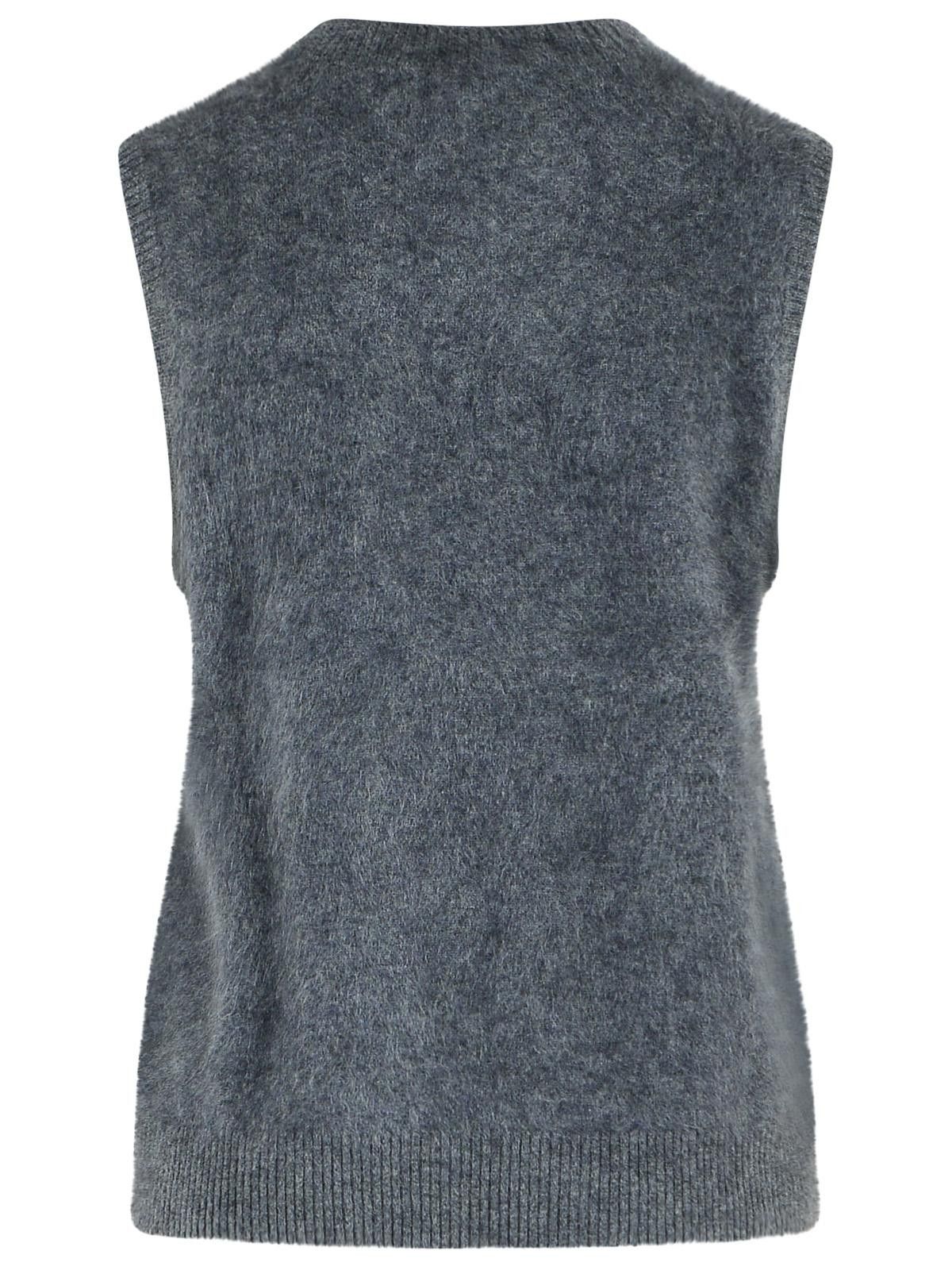Lisa Yang LISA YANG 'Yasmine' Graphite Cashmere Vest Size S / US 4 / IT 40 - 3 Thumbnail
