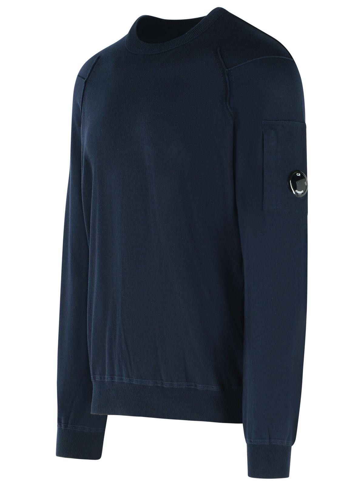 C.P. Company C.P. COMPANY Blue Cotton Sweater Size US L / EU 52-54 / 3 - 2 Thumbnail