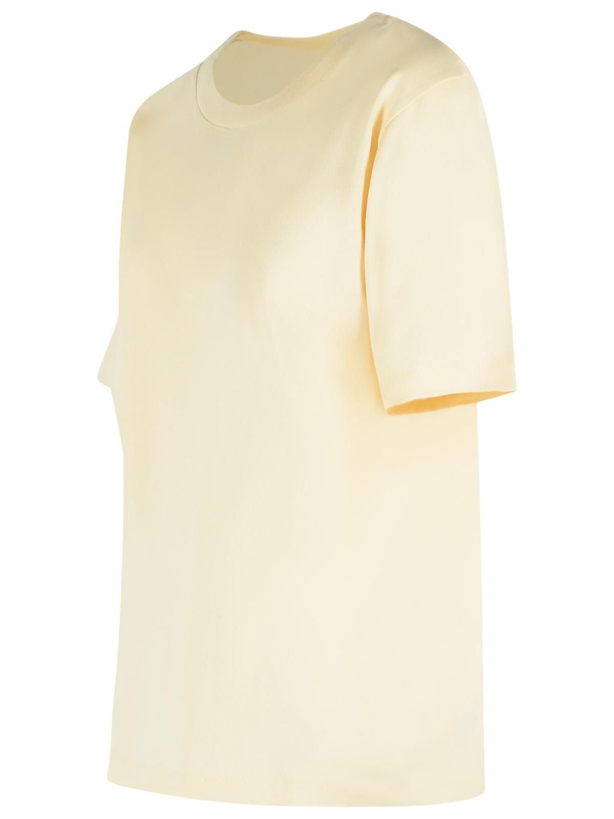 KHAITE KHAITE 'Allen' Cream Silk T-Shirt Size S / US 4 / IT 40 - 2 Thumbnail