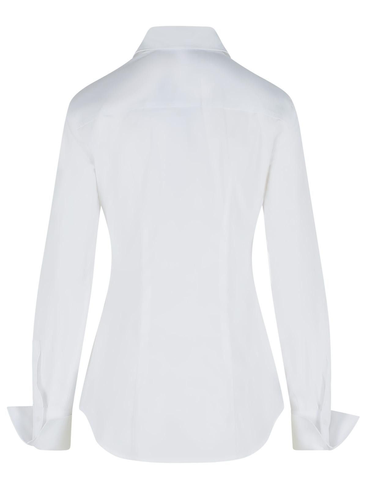 Sportmax SPORTMAX White Cotton Shirt Size M / US 6-8 / IT 42-44 - 3 Thumbnail