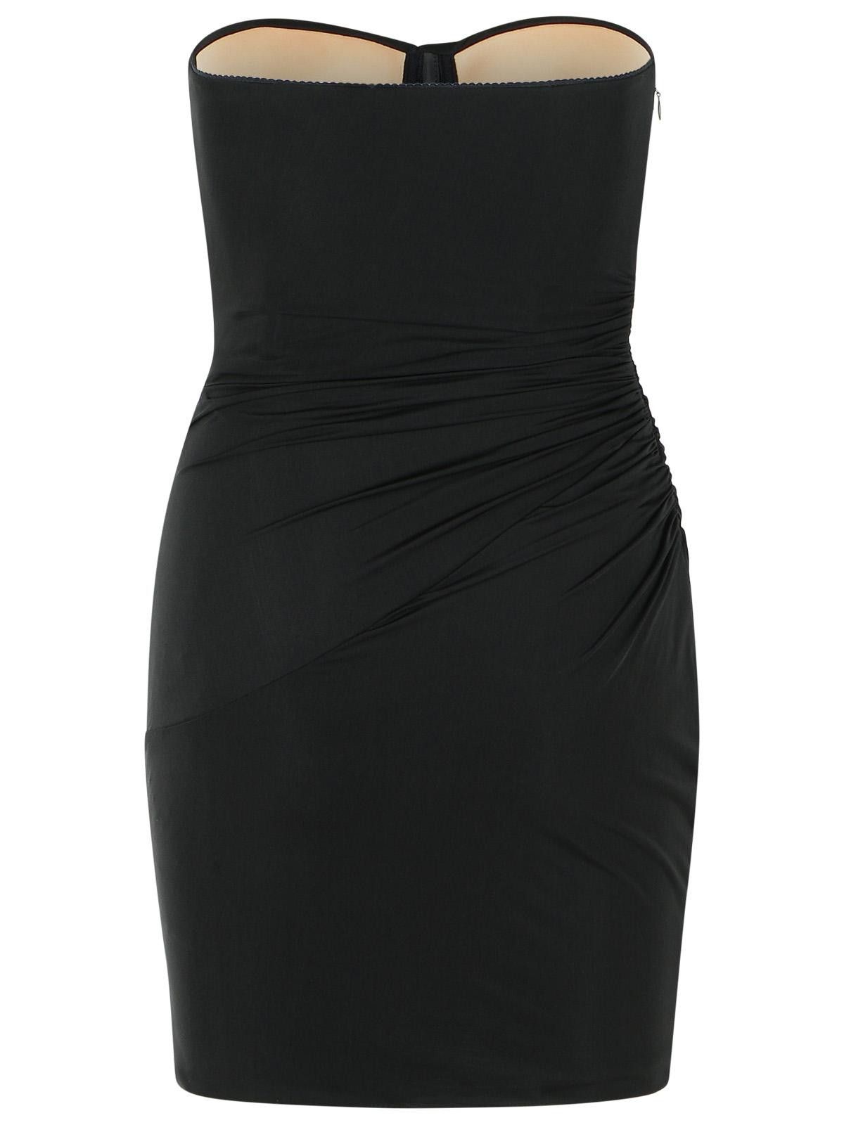 Blumarine BLUMARINE Black Stretch Nylon Dress Size M / US 6-8 / IT 42-44 - 3 Thumbnail