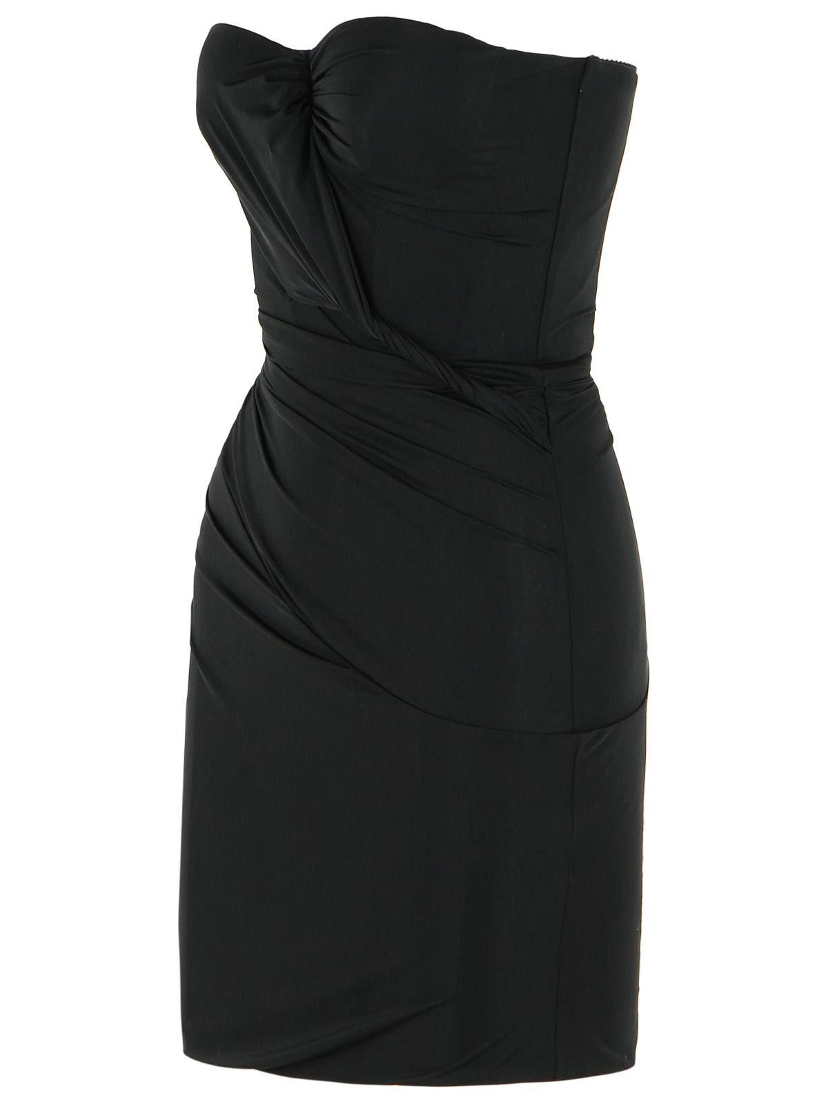 Blumarine BLUMARINE Black Stretch Nylon Dress Size M / US 6-8 / IT 42-44 - 2 Thumbnail