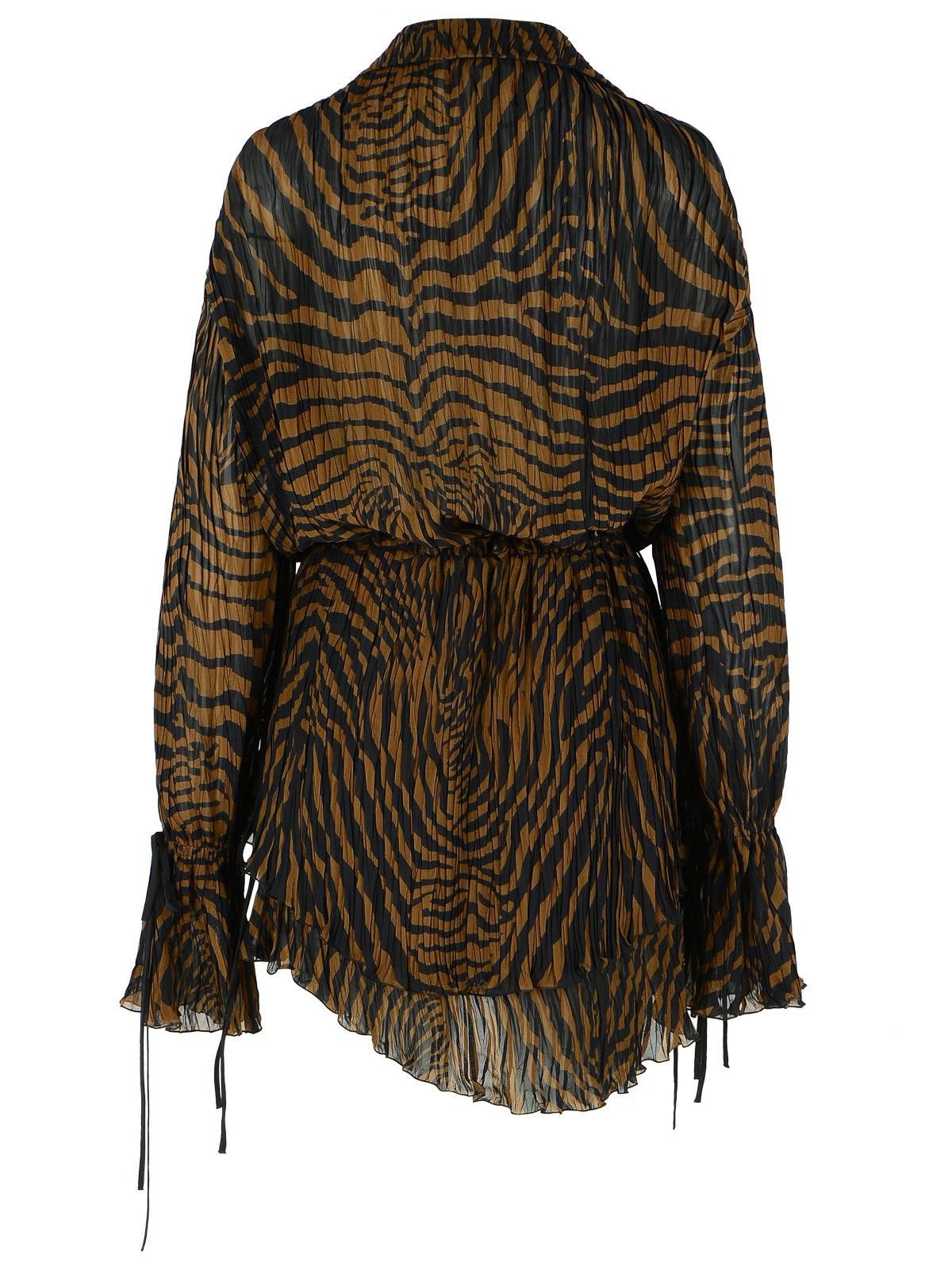 Blumarine BLUMARINE Brown Viscose Dress Size M / US 6-8 / IT 42-44 - 3 Thumbnail