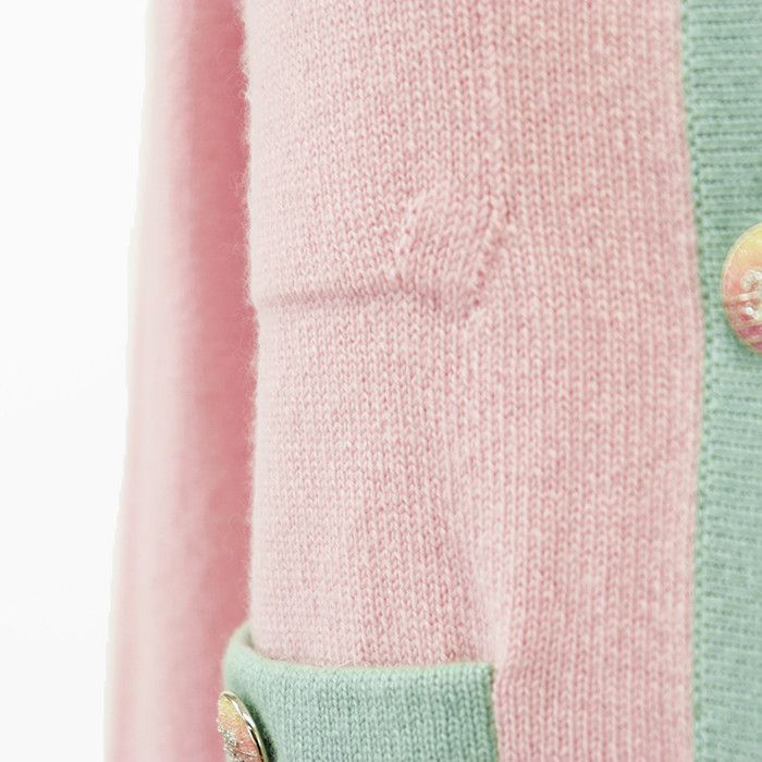 Chanel Chanel Chanel P76463 Cashmere Knit Cardigan Natural Material Tops P76463 DUTY FREE for USA Size ONE SIZE - 3 Thumbnail