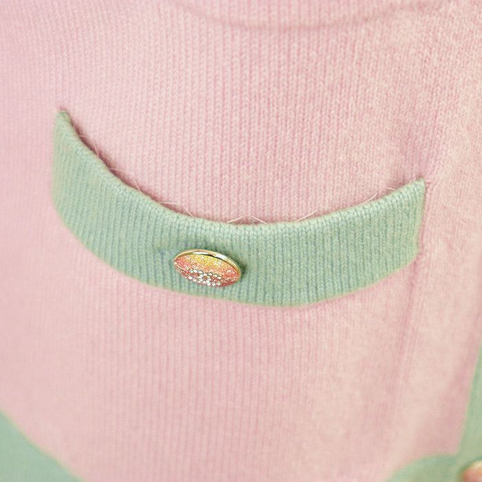 Chanel Chanel Chanel P76463 Cashmere Knit Cardigan Natural Material Tops P76463 DUTY FREE for USA Size ONE SIZE - 5 Thumbnail