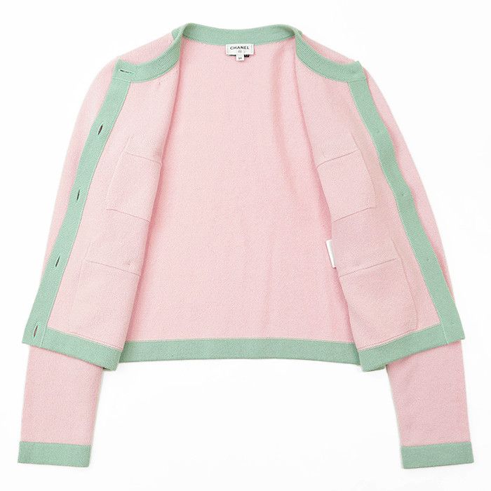 Chanel Chanel Chanel P76463 Cashmere Knit Cardigan Natural Material Tops P76463 DUTY FREE for USA Size ONE SIZE - 9 Thumbnail