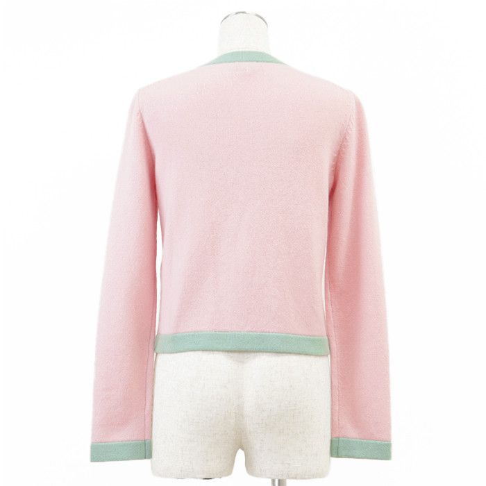 Chanel Chanel Chanel P76463 Cashmere Knit Cardigan Natural Material Tops P76463 DUTY FREE for USA Size ONE SIZE - 8 Thumbnail
