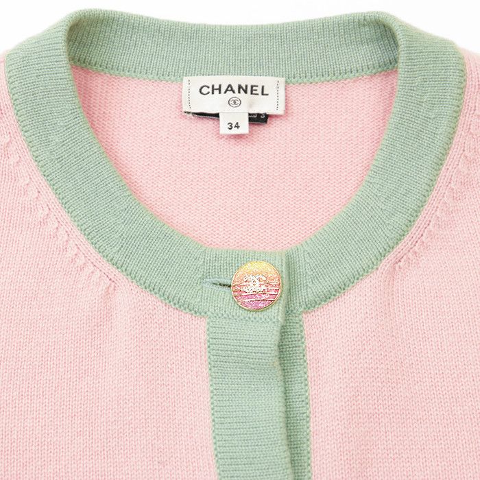 Chanel Chanel Chanel P76463 Cashmere Knit Cardigan Natural Material Tops P76463 DUTY FREE for USA Size ONE SIZE - 11 Thumbnail