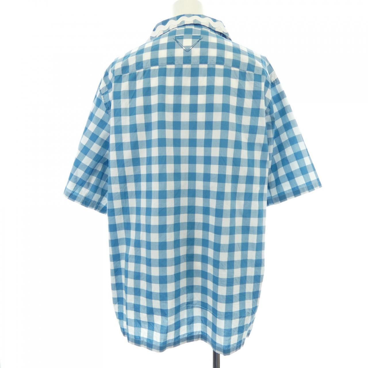 Prada Prada Prada S/S Shirt Cotton Shirt Cotton Tops UCS434 S231 1LTR DUTY FREE for USA Size ONE SIZE - 2 Thumbnail