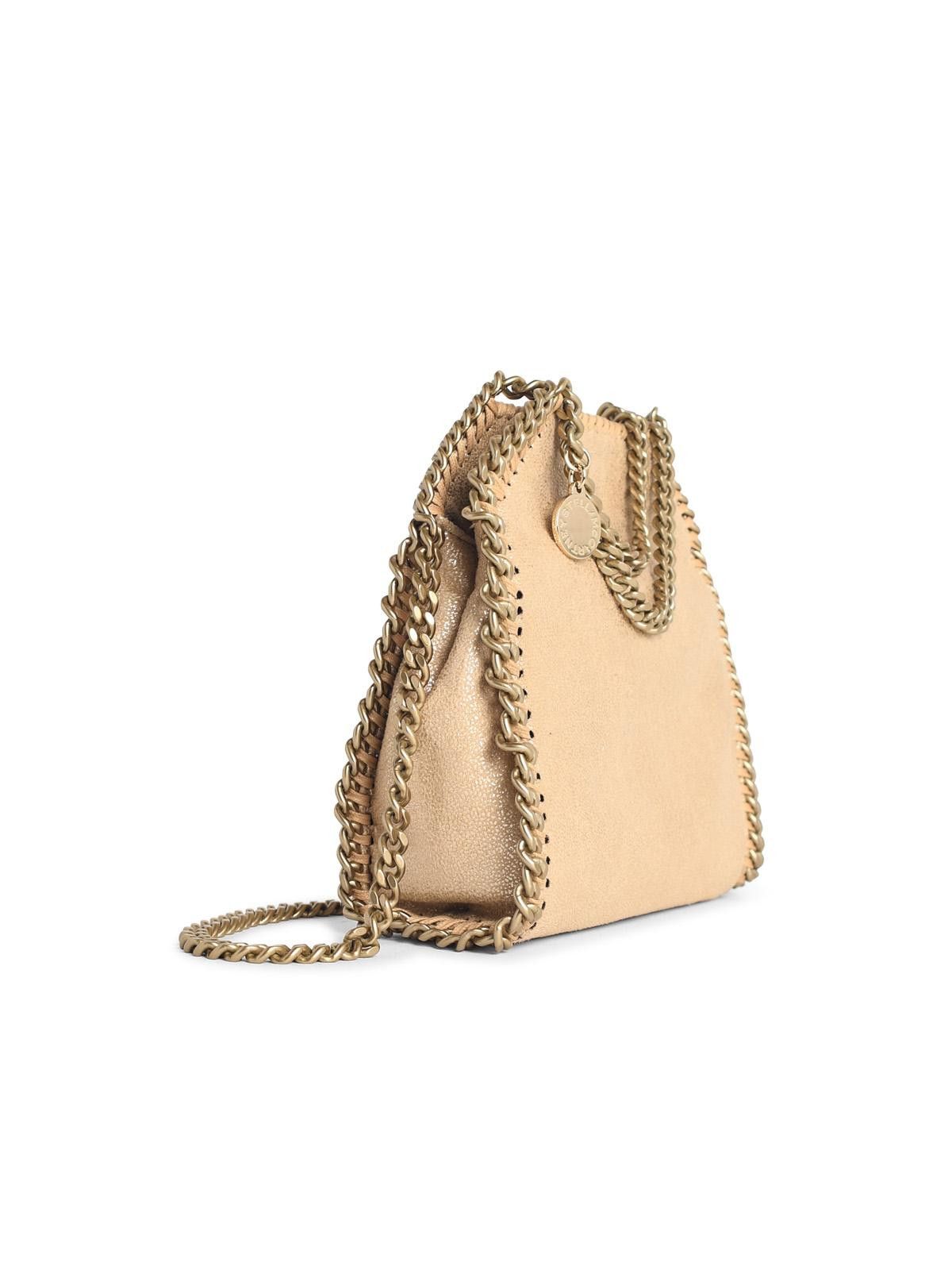 Stella McCartney STELLA McCARTNEY 'Tote Micro Falabella' Gold 'Shaggy Deer' Bag Size ONE SIZE - 2 Thumbnail