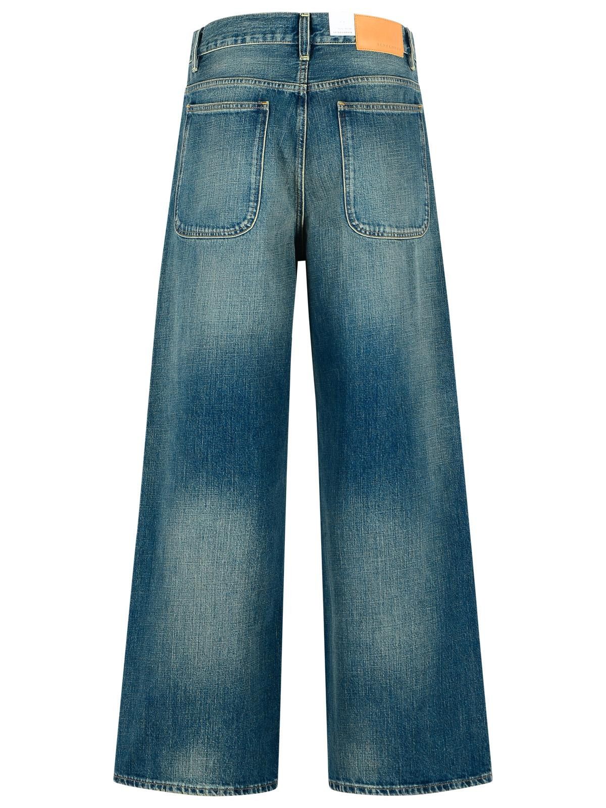 Sunflower SUNFLOWER 'Super Wide' Vintage Deep Blue Cotton Jeans Size US 32 / EU 48 - 3 Thumbnail