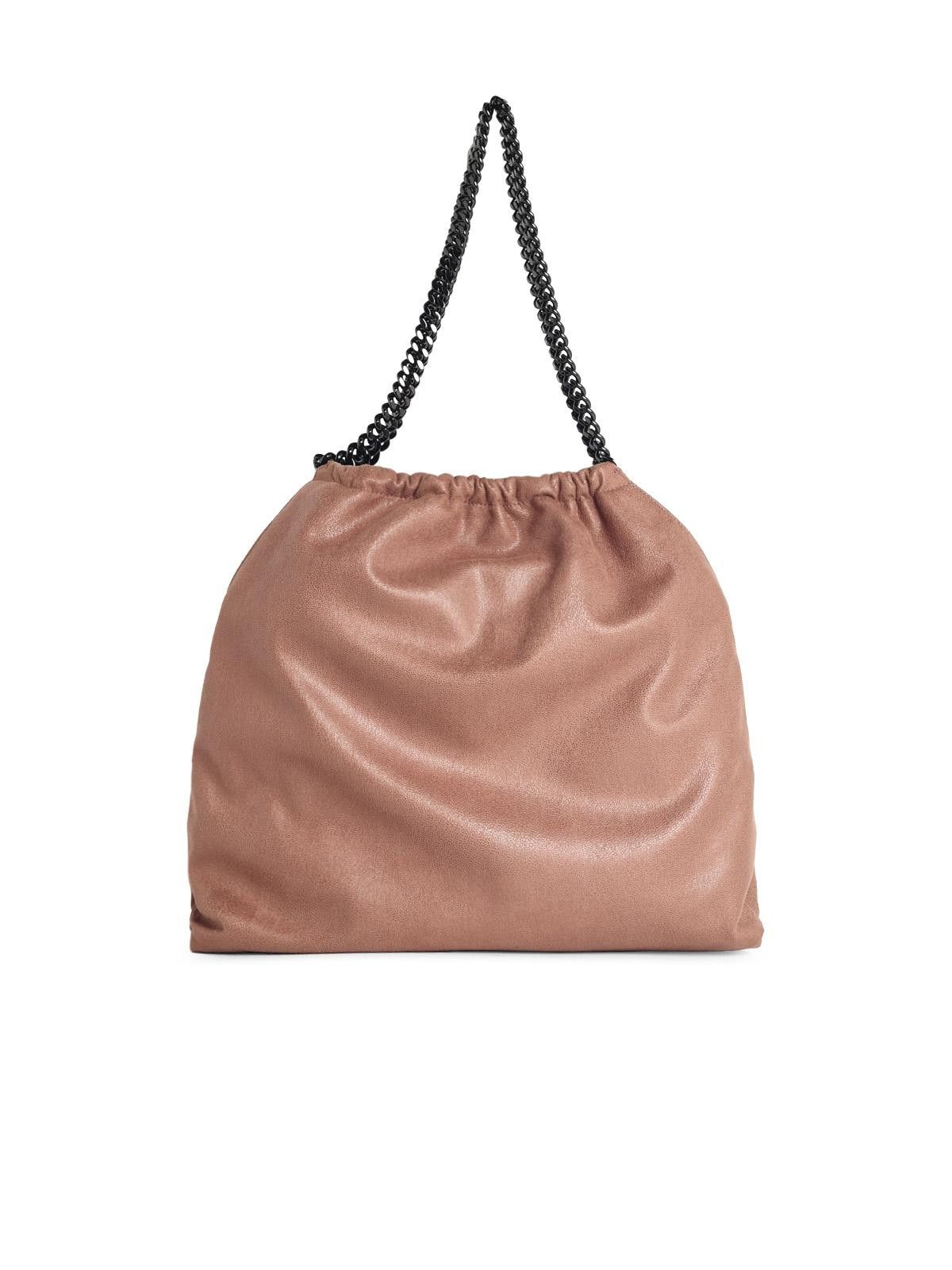 Stella McCartney STELLA McCARTNEY 'Falabella' Shoulder Bag With Drawstring In 'Shaggy Deer' Terra Di Siena Color Size ONE SIZE - 3 Thumbnail