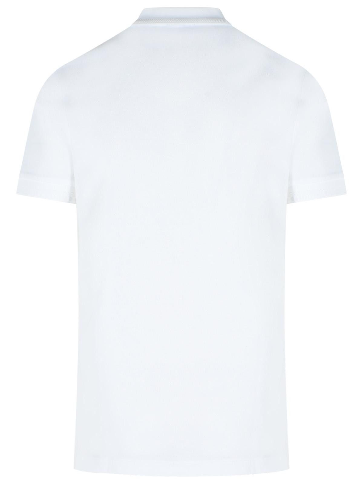 Burberry BURBERRY 'Eddie' White Cotton Polo Shirt Size US XL / EU 56 / 4 - 3 Thumbnail