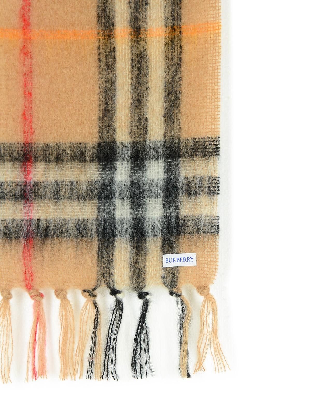 Burberry BURBERRY Beige Mohair And Wool Scarf Size ONE SIZE - 3 Thumbnail