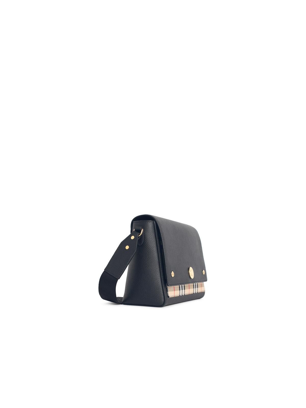 Burberry BURBERRY Medium 'Note' Black Leather Bag Size ONE SIZE - 2 Thumbnail