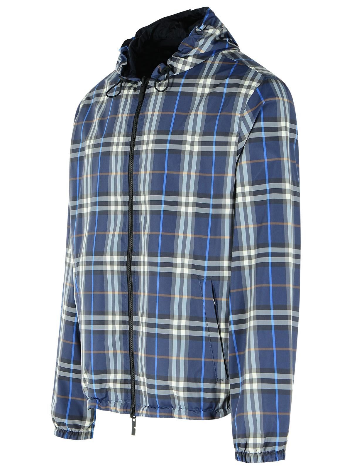 Burberry BURBERRY Dark Blue Polyester Reversible Jacket Size US M / EU 48-50 / 2 - 5 Thumbnail
