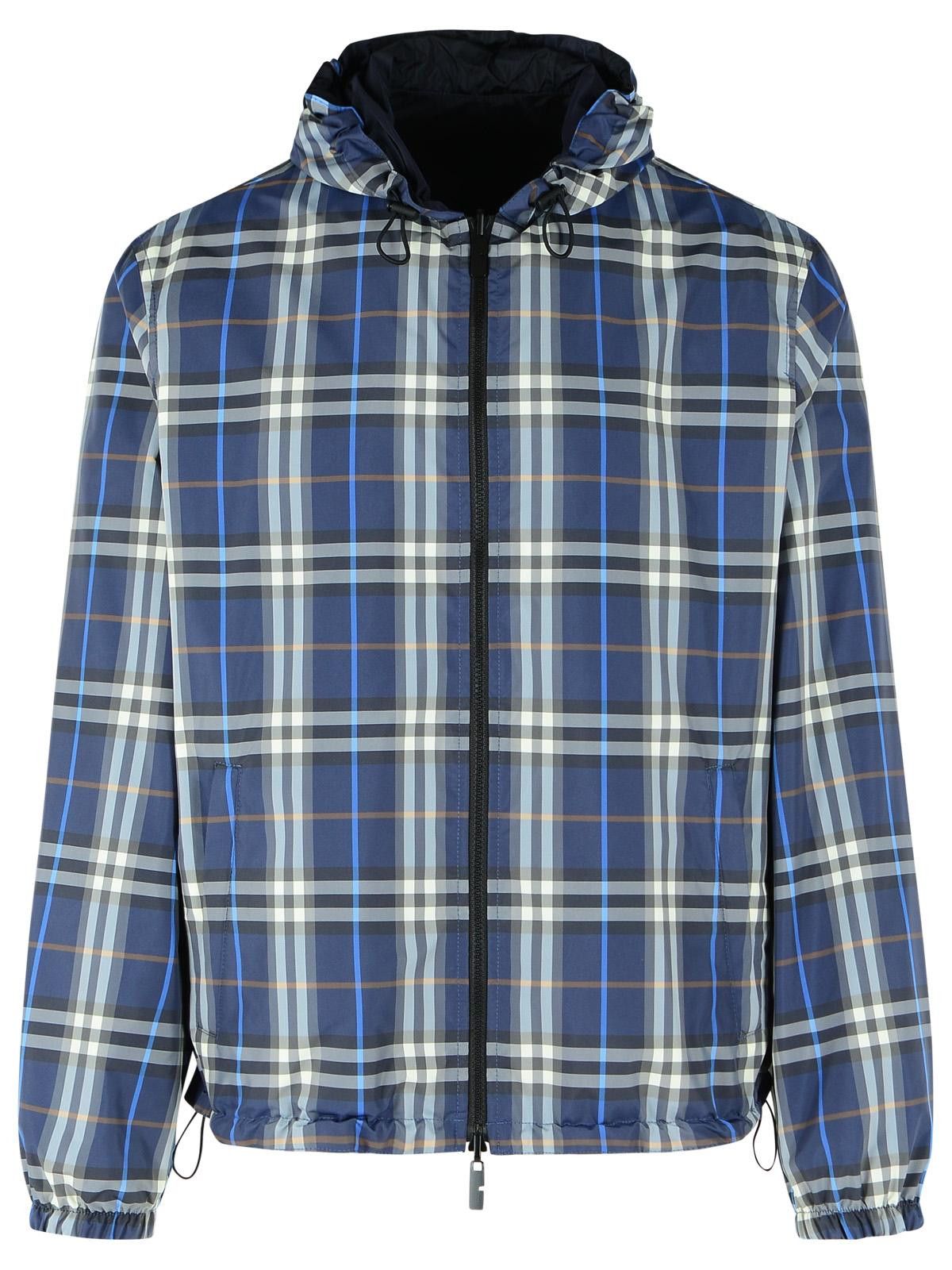Burberry BURBERRY Dark Blue Polyester Reversible Jacket Size US M / EU 48-50 / 2 - 4 Thumbnail