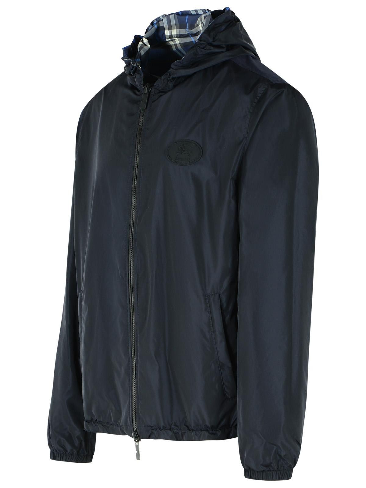 Burberry BURBERRY Dark Blue Polyester Reversible Jacket Size US XL / EU 56 / 4 - 2 Thumbnail