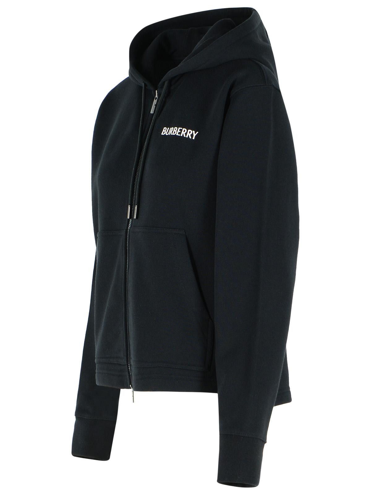 Burberry BURBERRY 'Harper' Black Cotton Sweatshirt Size L / US 10 / IT 46 - 2 Thumbnail