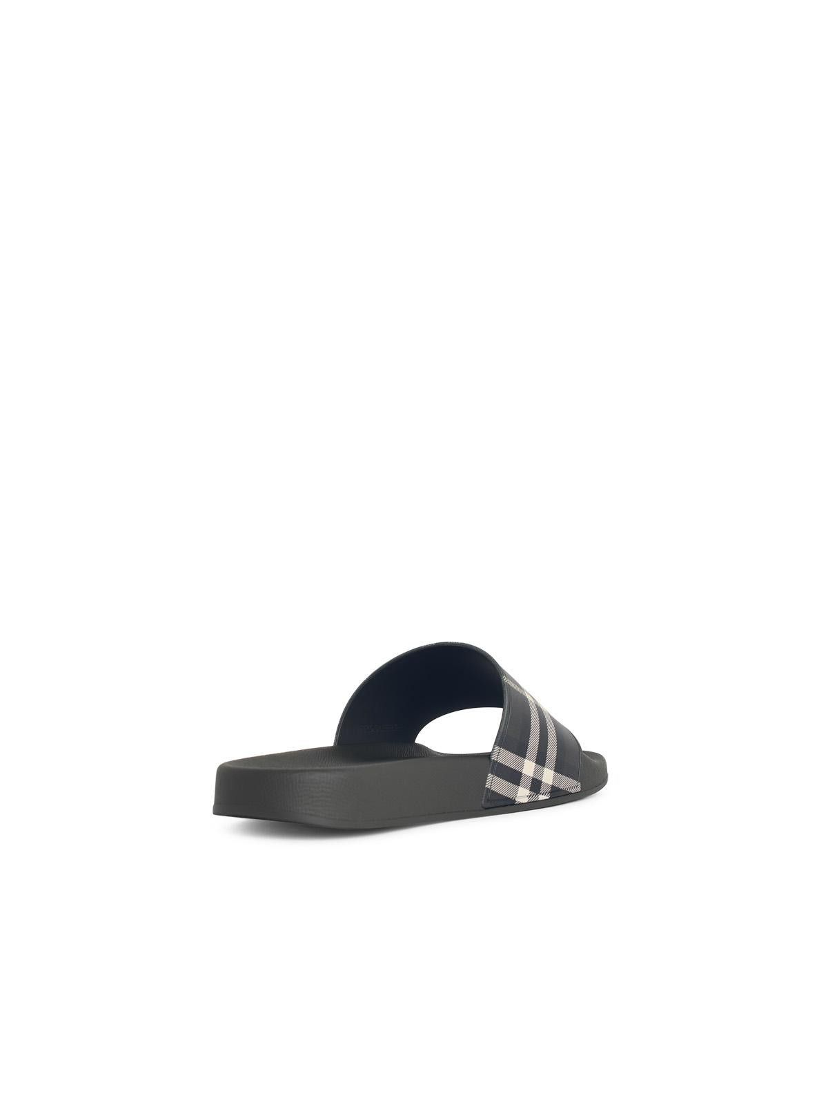 Burberry BURBERRY 'Check' 'Thicket' Green Polyurethane Slippers Size US 8 / EU 41 - 3 Thumbnail