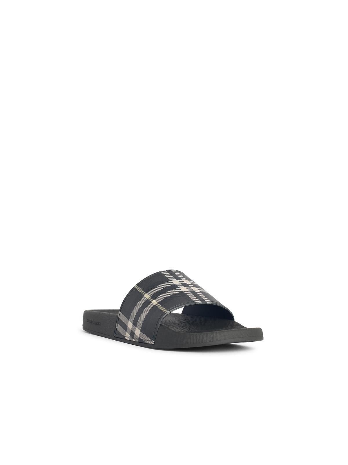 Burberry BURBERRY 'Check' 'Thicket' Green Polyurethane Slippers Size US 9 / EU 42 - 2 Thumbnail