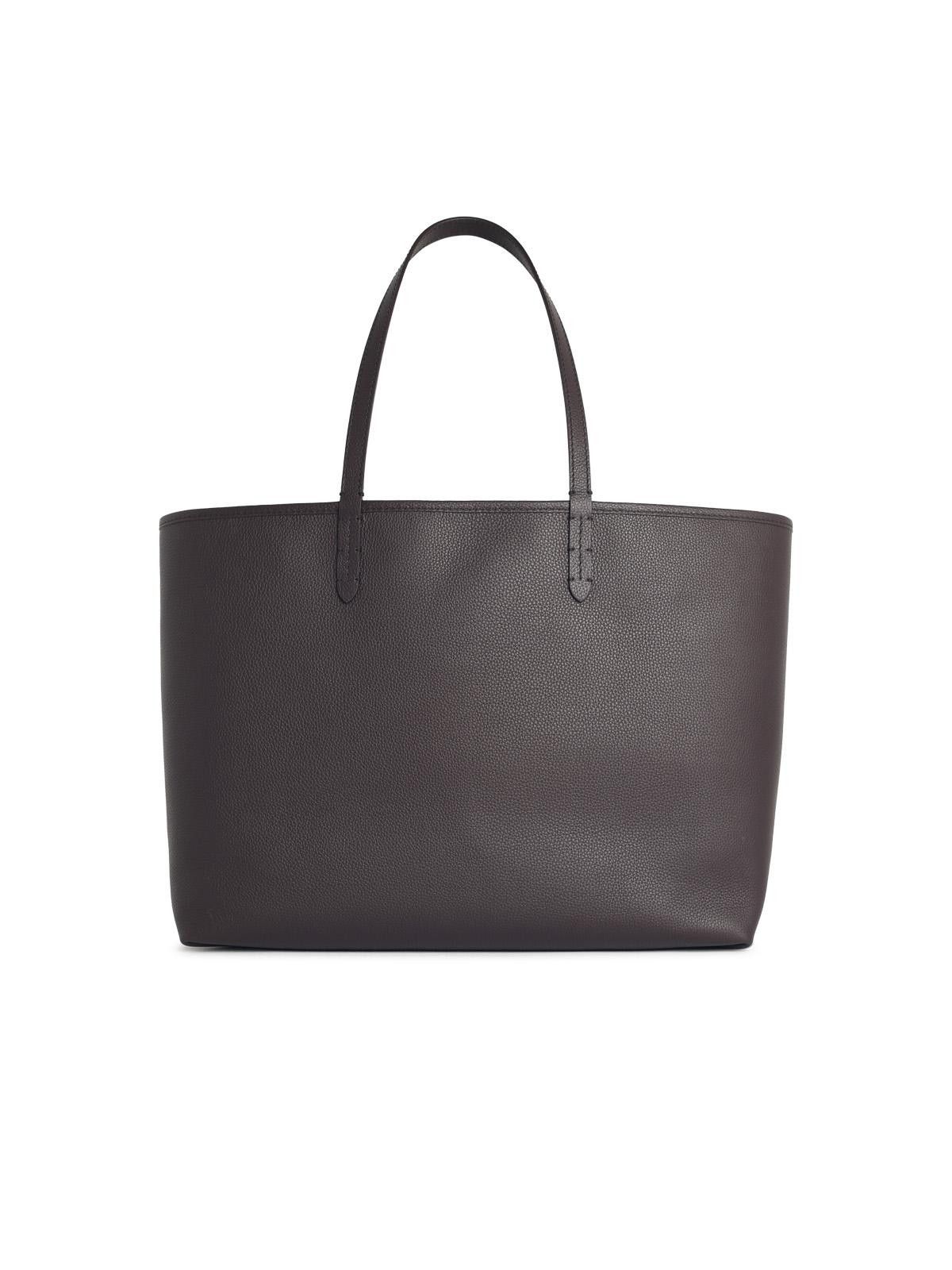 Burberry BURBERRY 'Tote Bloomsbury' Medium Reversible Brown Leather 'Peat' Bag Size ONE SIZE - 3 Thumbnail