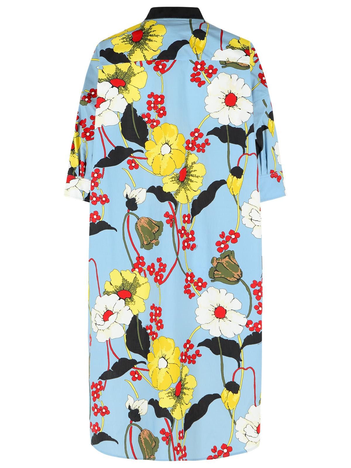Marni MARNI Multicolor Cotton Dress Size M / US 6-8 / IT 42-44 - 3 Thumbnail