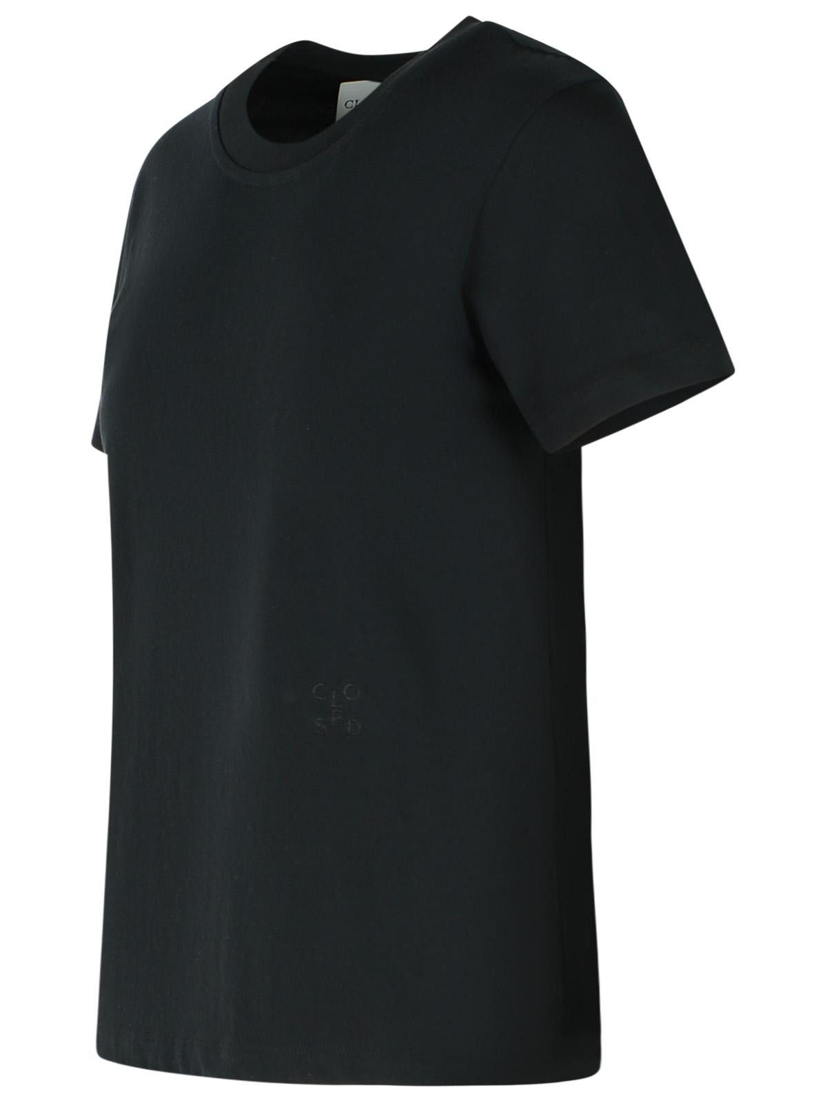 CLOSED CLOSED Black Cotton T-Shirt Size L / US 10 / IT 46 - 2 Thumbnail