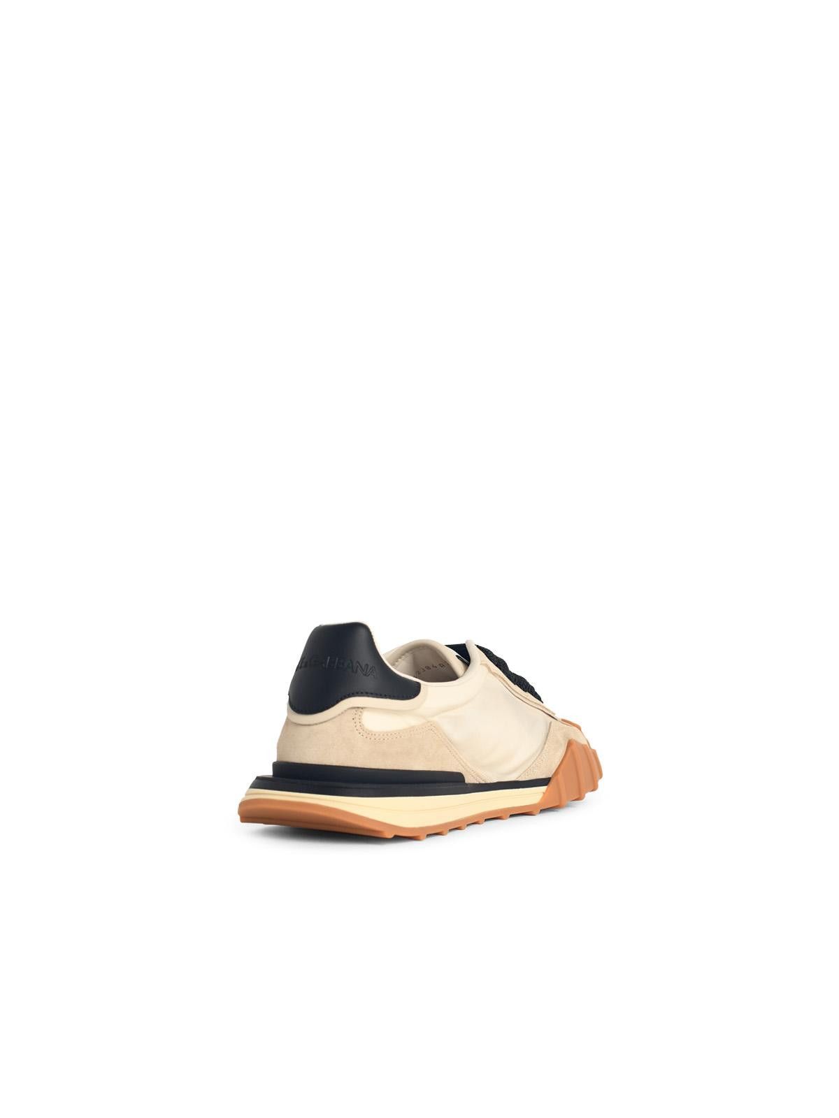 Dolce & Gabbana DOLCE & GABBANA 'Cushion' Beige Leather Blend Sneakers Size US 11 / EU 44 - 3 Thumbnail