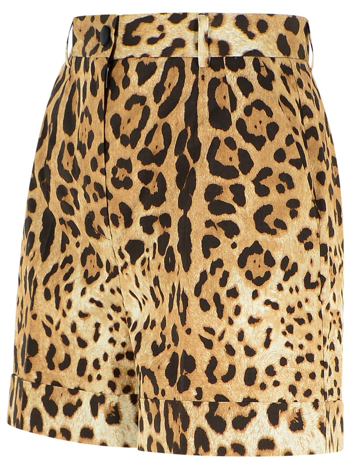 Dolce & Gabbana DOLCE & GABBANA 'Leo' Brown Cotton Shorts Size 28" / US 6 / IT 42 - 2 Thumbnail