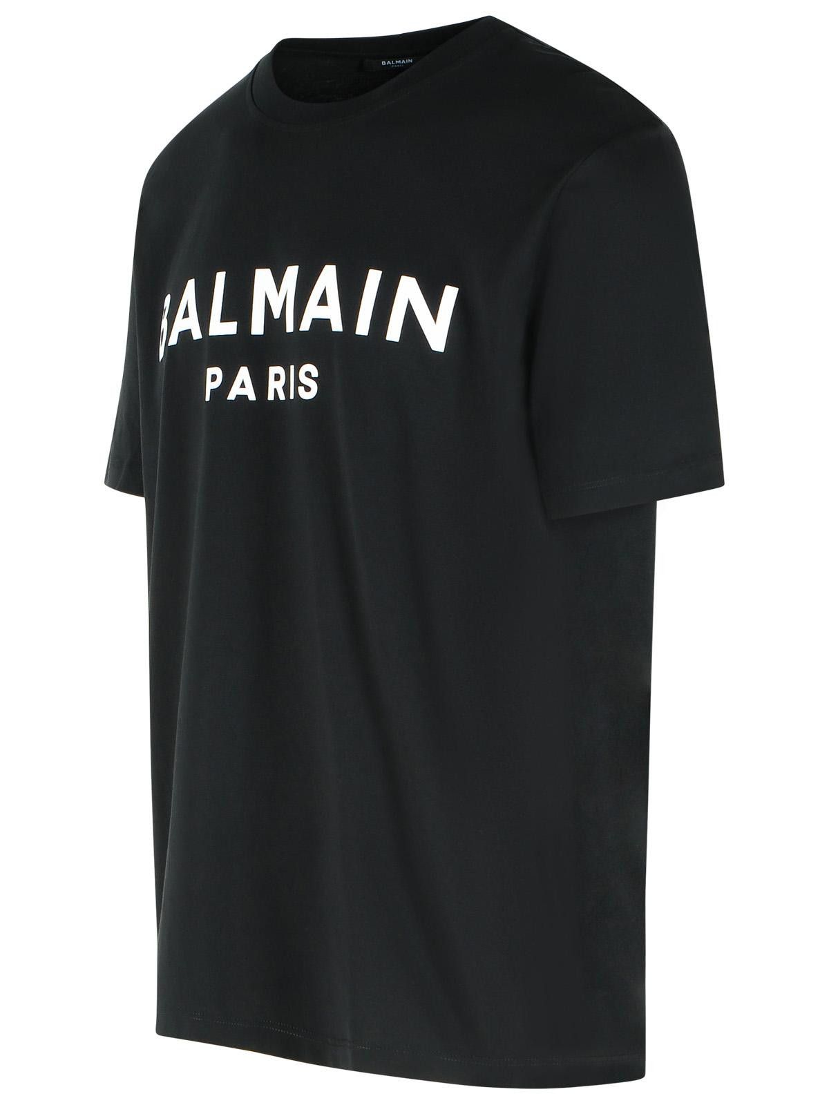Balmain BALMAIN Black Cotton T-Shirt Size US S / EU 44-46 / 1 - 2 Thumbnail