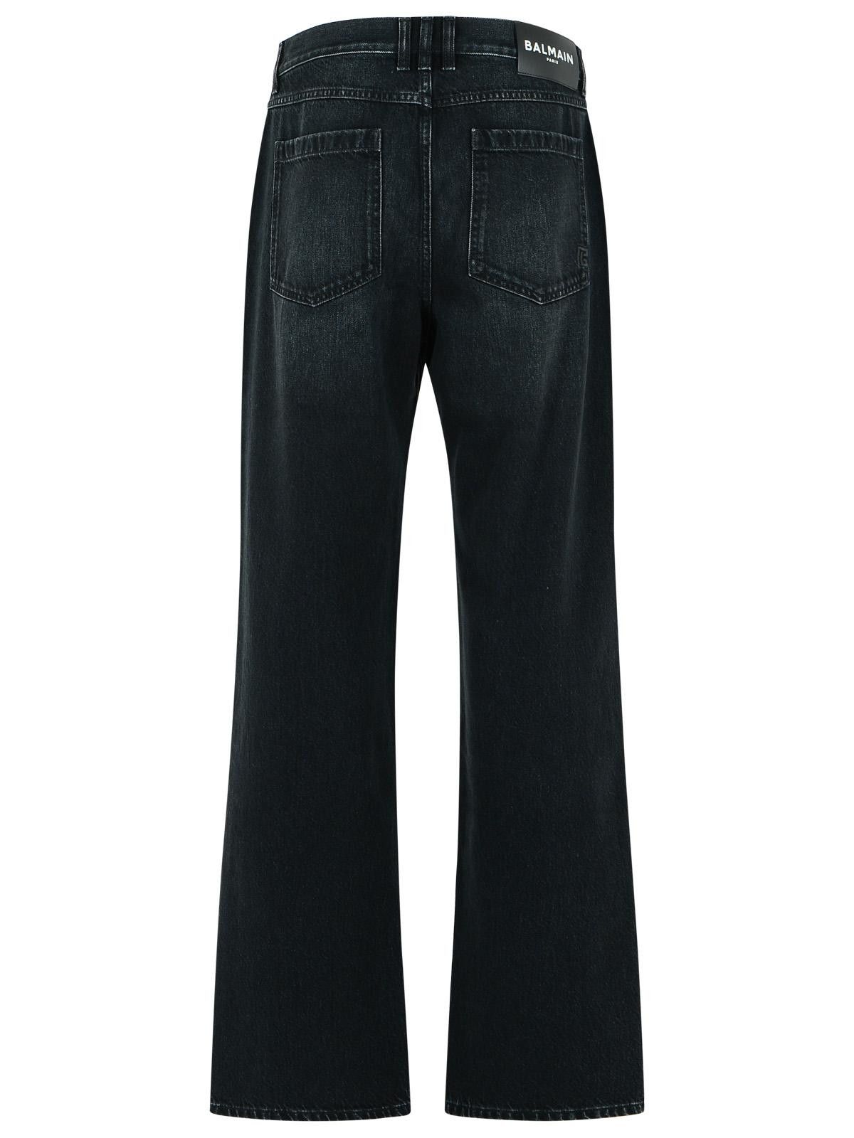 Balmain BALMAIN Black Cotton Jeans Size US 32 / EU 48 - 3 Thumbnail