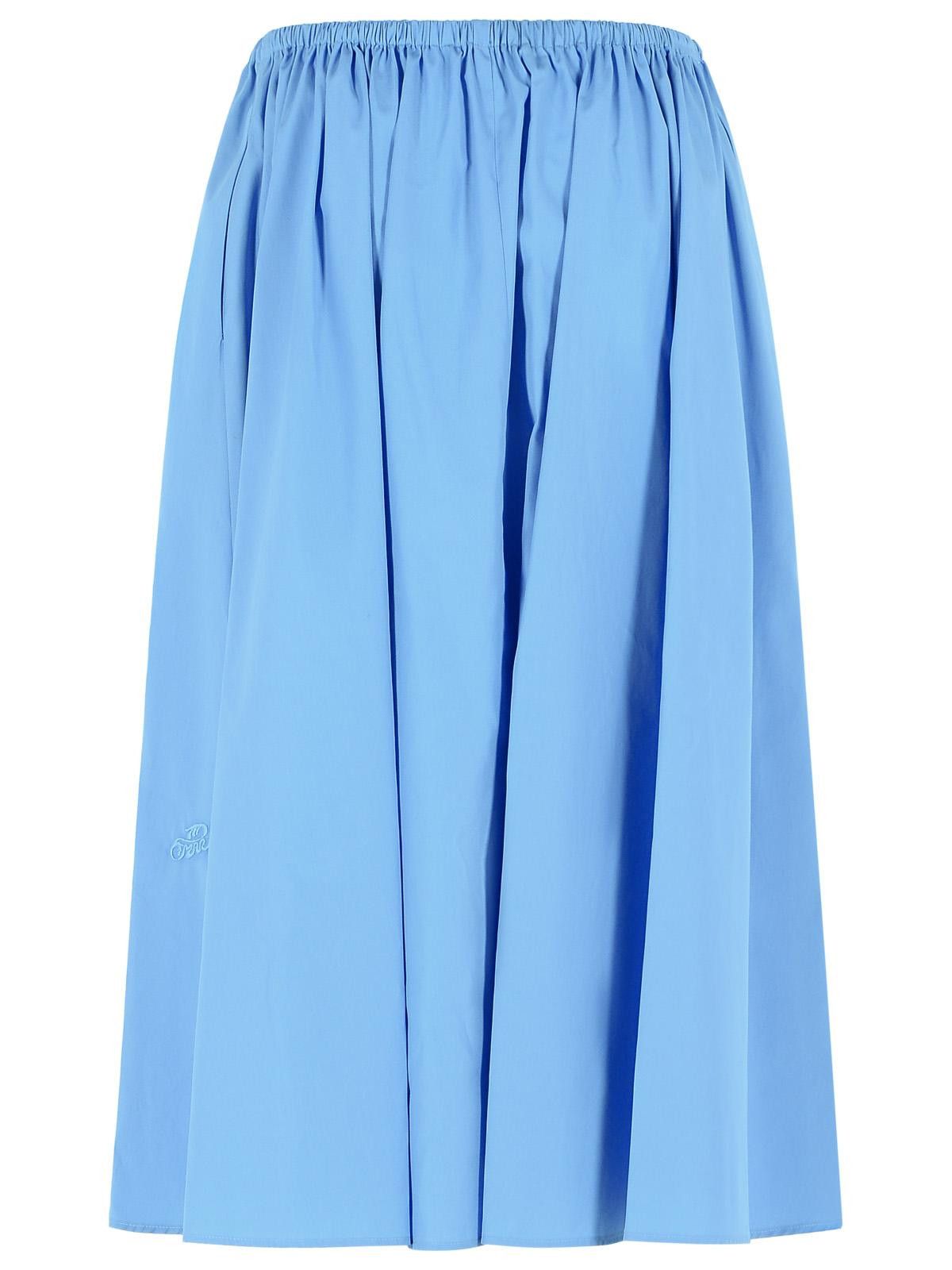 Marni MARNI Light Blue Cotton Skirt Size 27" / US 4 / IT 40 - 3 Thumbnail