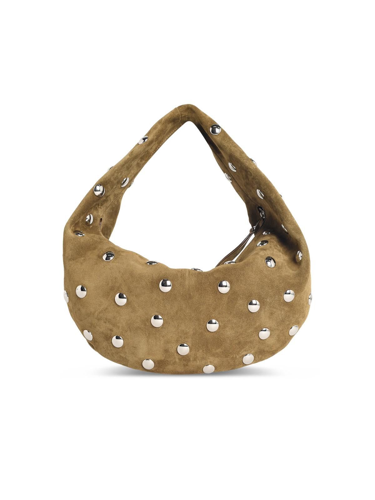 KHAITE KHAITE Olivia Hobo' Mud Green Suede Bag Size ONE SIZE - 3 Thumbnail