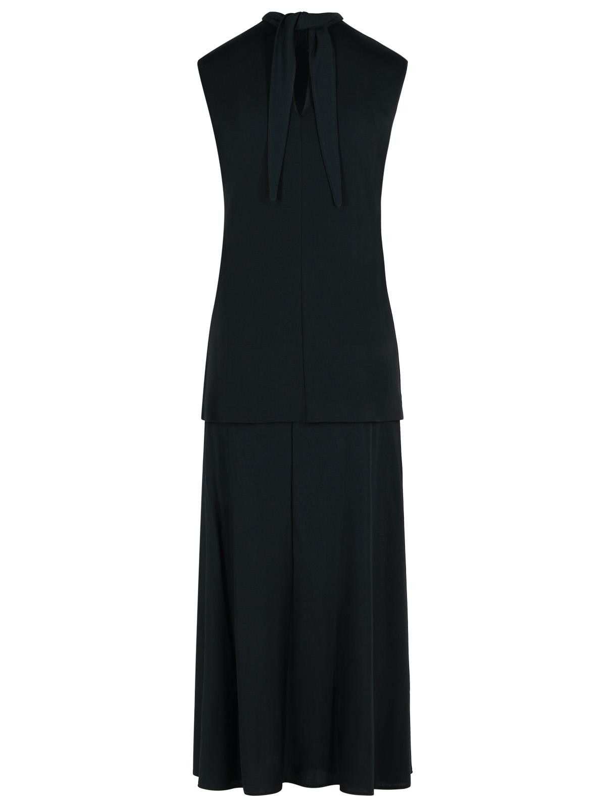 Jil Sander JIL SANDER Black Viscose Blend Dress Size XS / US 0-2 / IT 36-38 - 3 Thumbnail