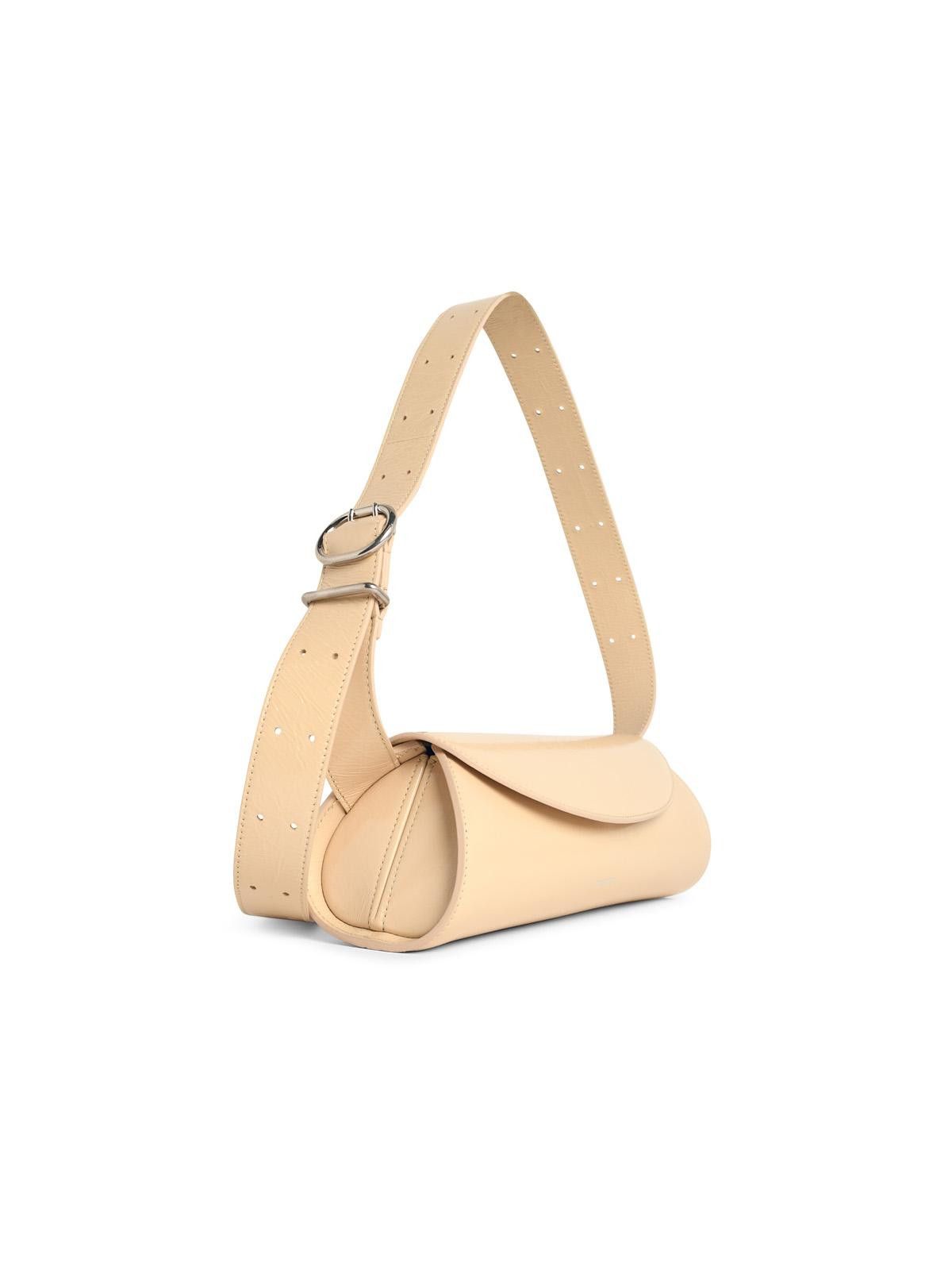 Jil Sander JIL SANDER Small 'Cannolo' Beige Leather Bag Size ONE SIZE - 2 Thumbnail