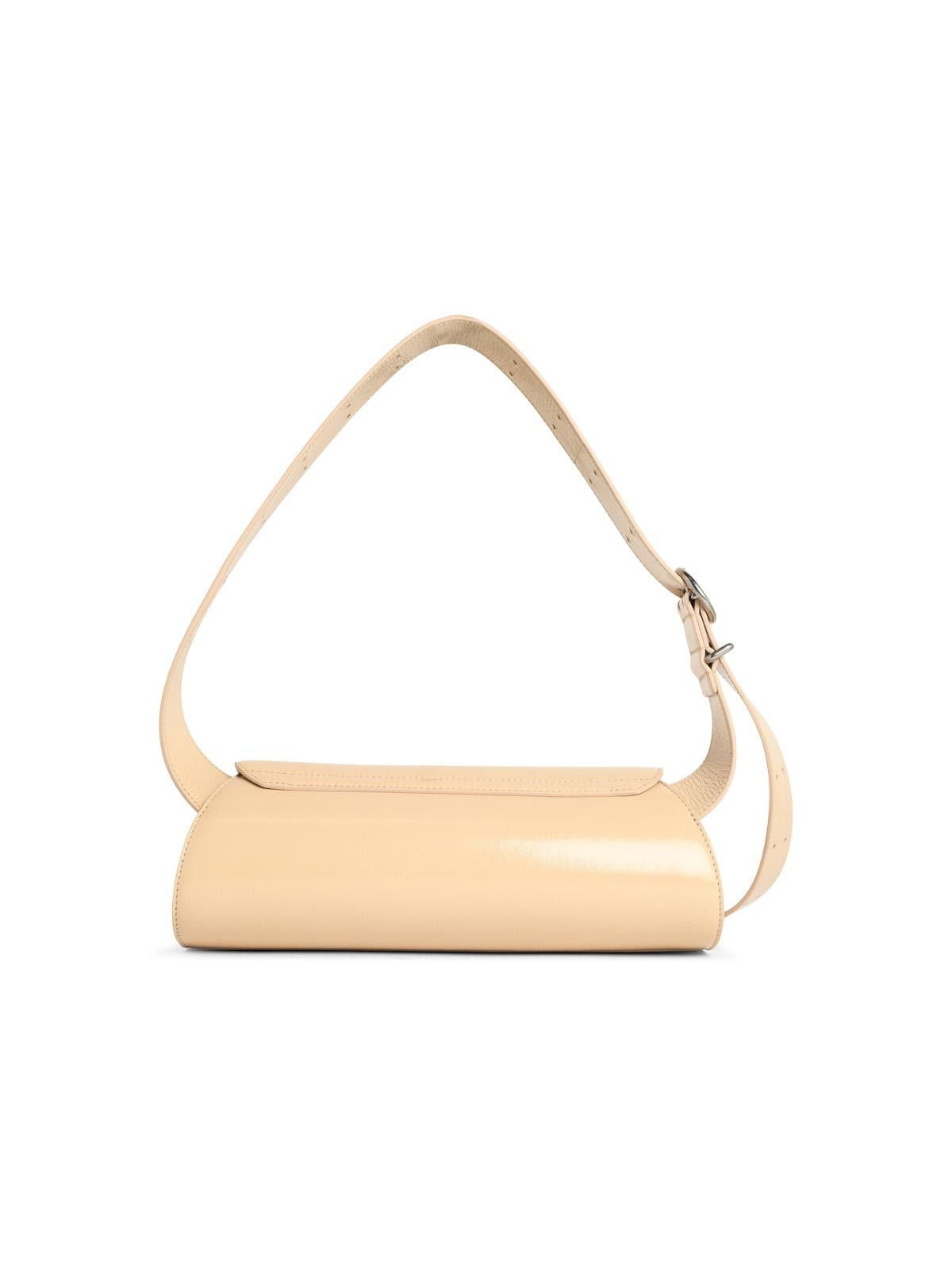Jil Sander JIL SANDER Small 'Cannolo' Beige Leather Bag Size ONE SIZE - 3 Thumbnail
