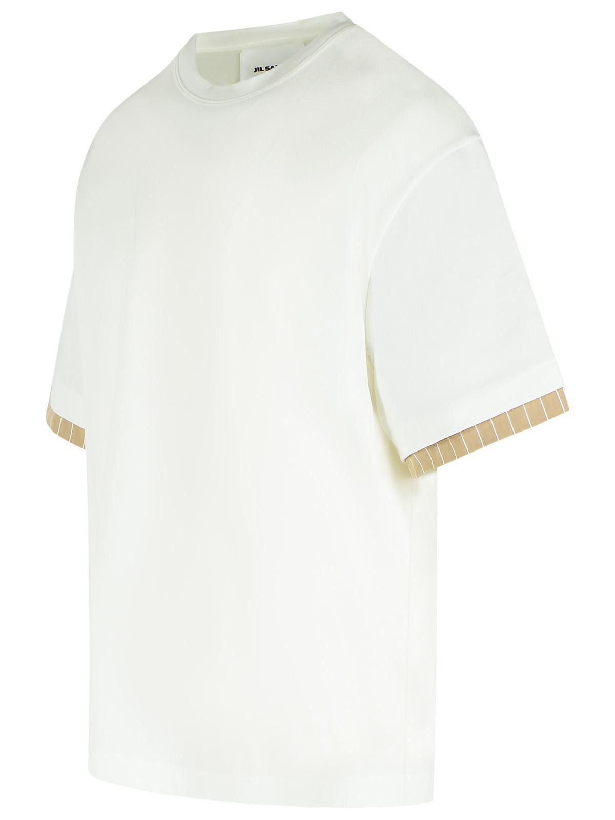 Jil Sander JIL SANDER White Cotton Crew Neck T-Shirt Size US S / EU 44-46 / 1 - 2 Thumbnail