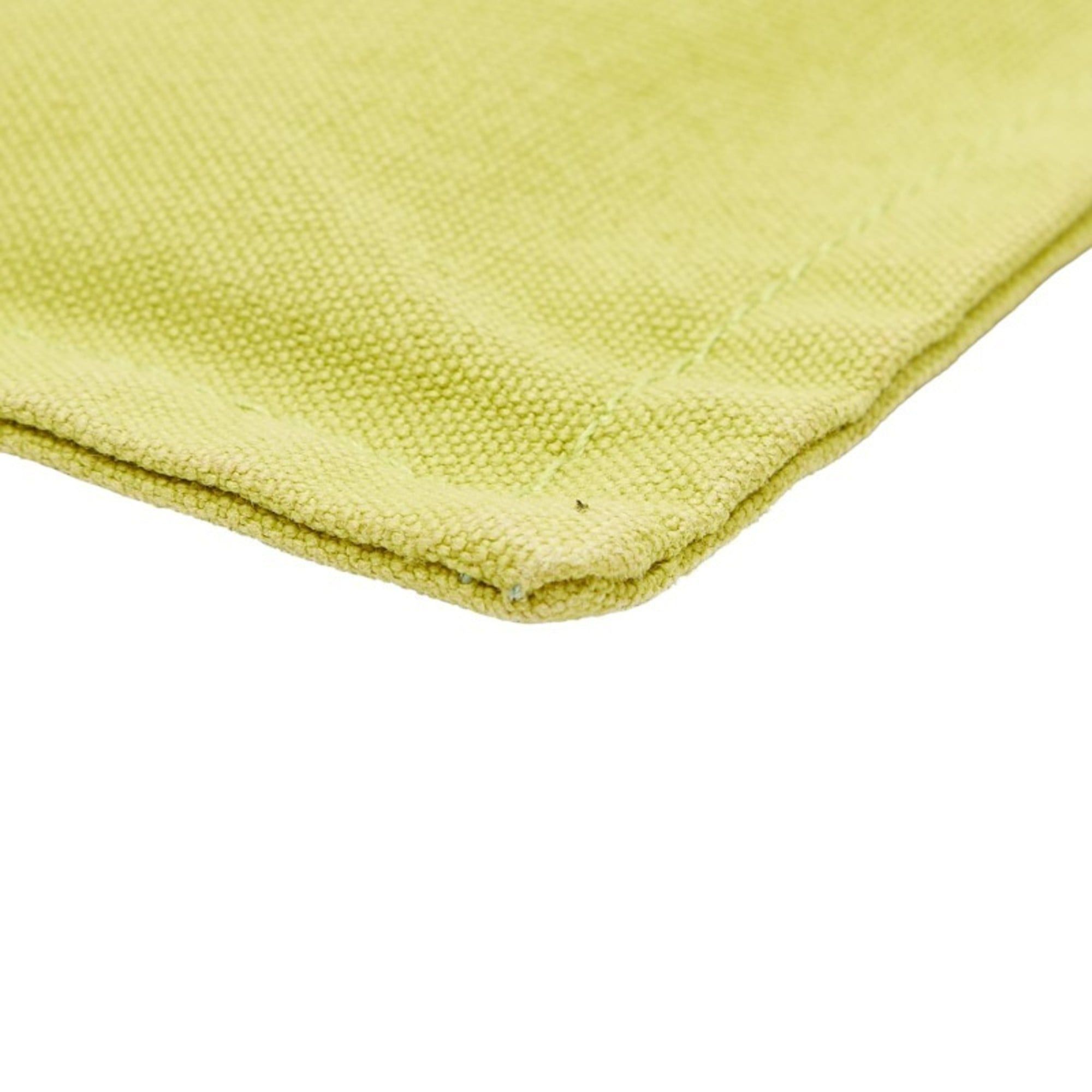 Hermes Hermès Bora PM (Small) Pouch, Green Cotton, Women's, HERMES Size ONE SIZE - 4 Thumbnail
