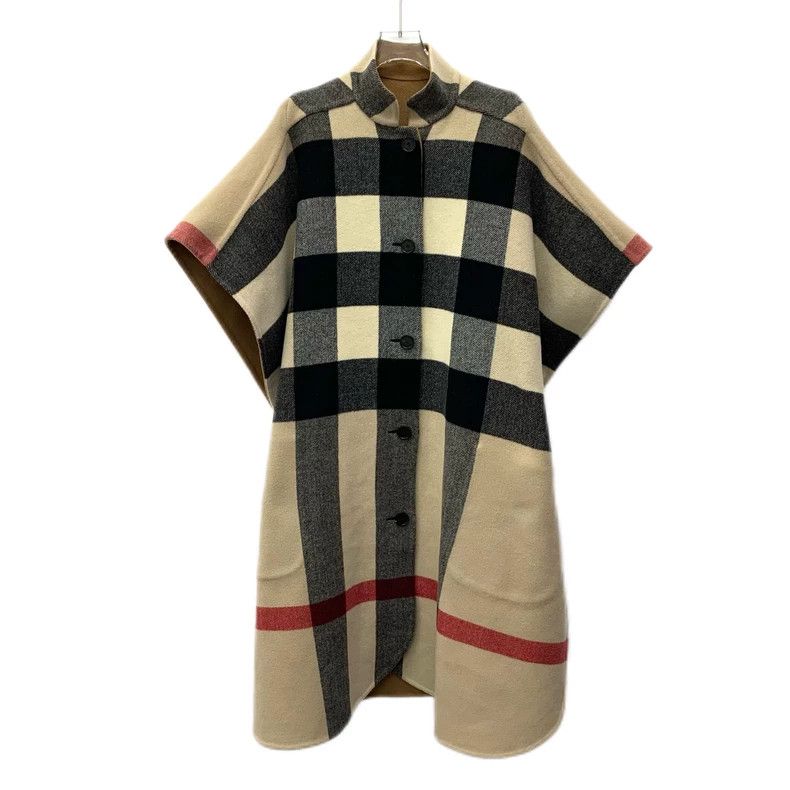 Burberry Burberry Brown Stripe Wool Cape Coat Size US S / EU 44-46 / 1 - 3 Thumbnail