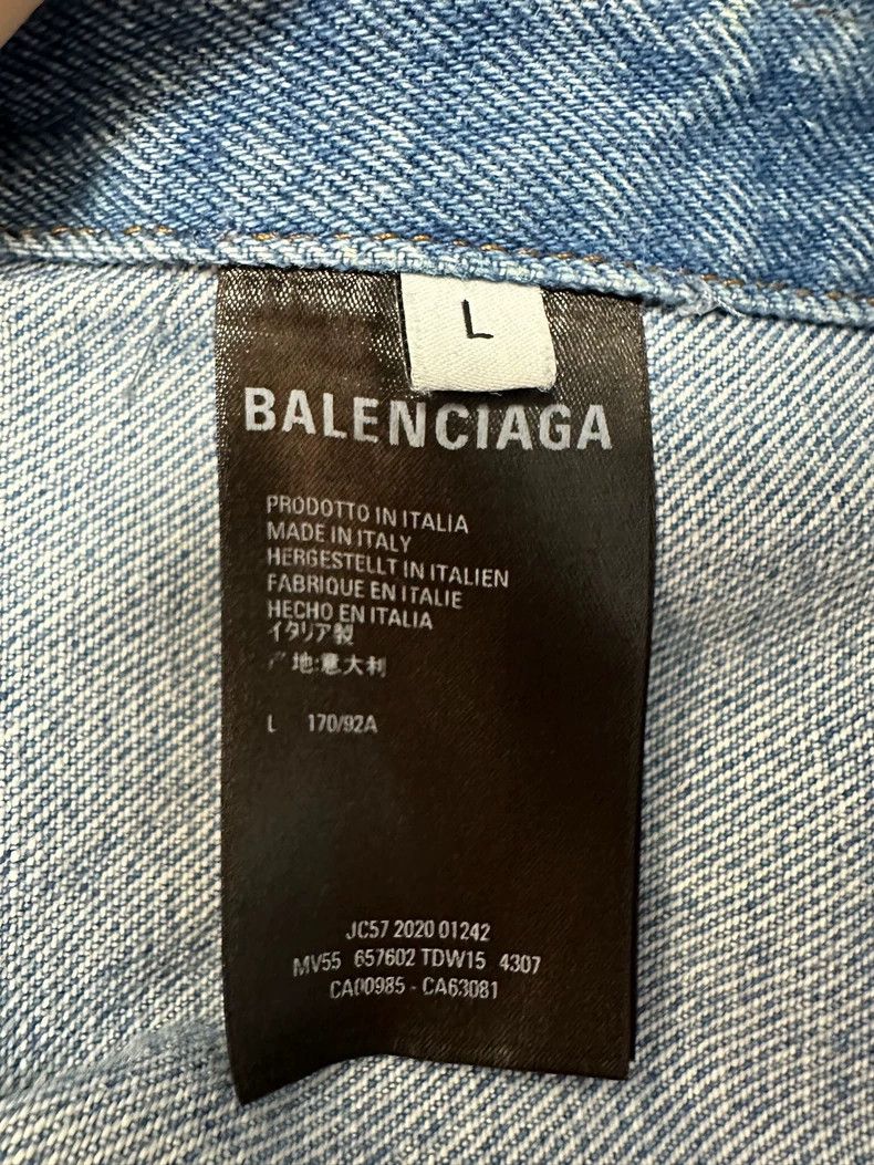 Balenciaga Balenciaga Blue Denim Jacket L Size US L / EU 52-54 / 3 - 4 Thumbnail