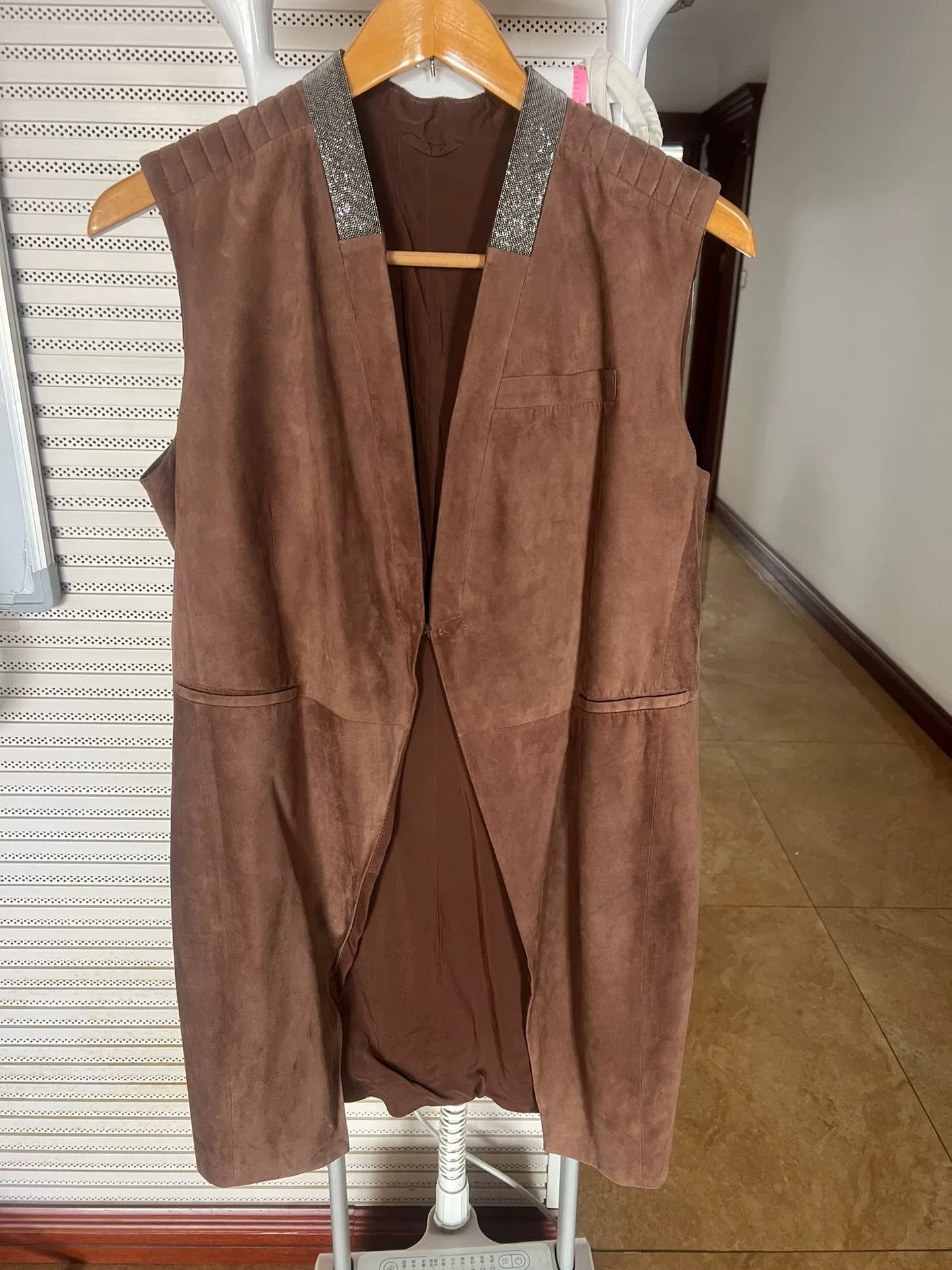 Brunello Cucinelli Brunello Cucinelli Suede Beaded Vest Size US L / EU 52-54 / 3 - 3 Thumbnail