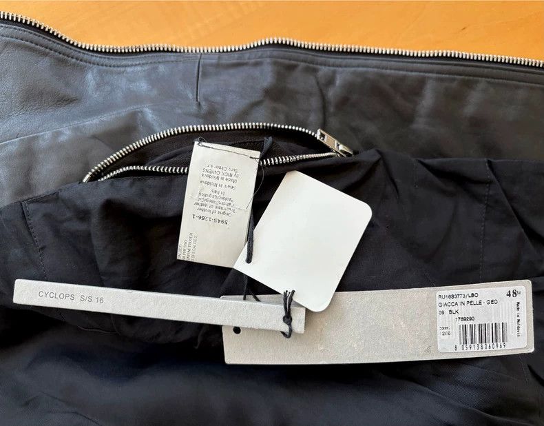 Rick Owens Rick Owens 16ss Slim Leather Jacket Size US XS / EU 42 / 0 - 7 Thumbnail