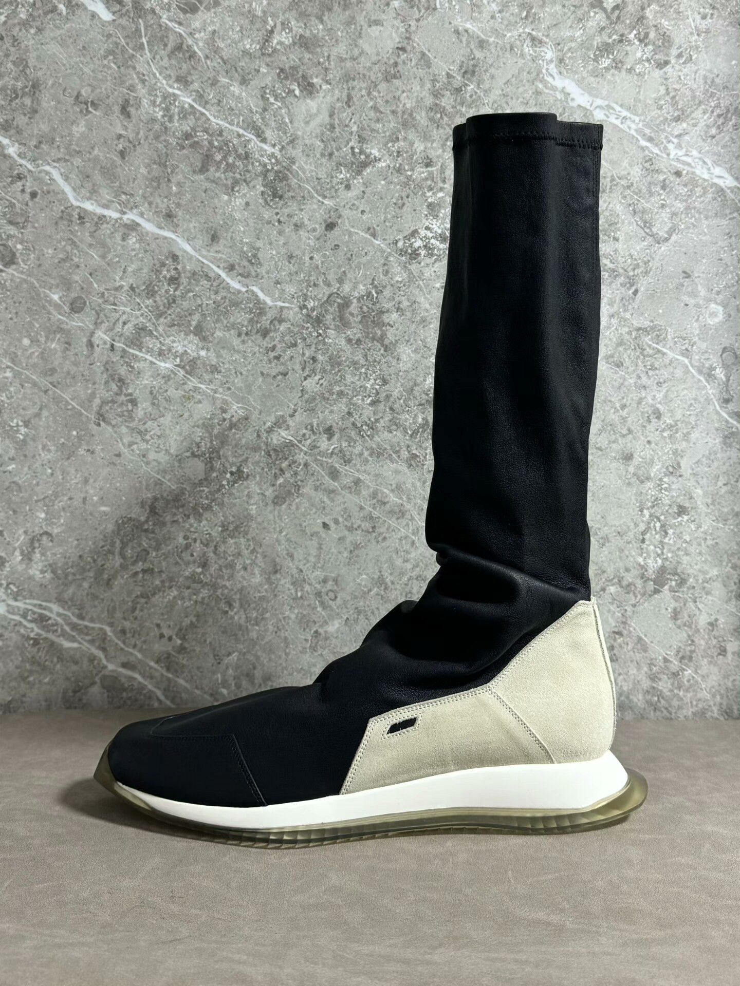 Rick Owens Rick Owens Oblique Runner Stretch Sock Boots Size US 11.5 / EU 44-45 - 4 Thumbnail